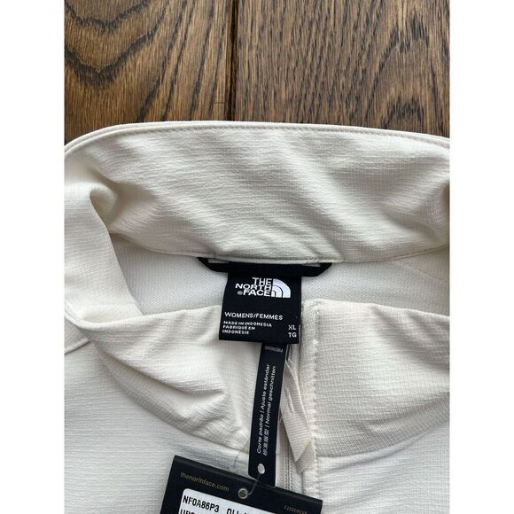 The North Face Women's XL Full-Zip Willow Stretch Jacket White Dune NEW - Picture 3 of 6